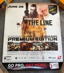 2012 Spec Ops: The Line Gamestop Promo Poster PS3 Xbox 360