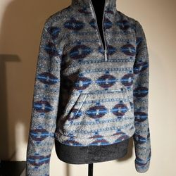 Sherpa Fleece Half-Zip Pullover Jacket/small/aeropostale 