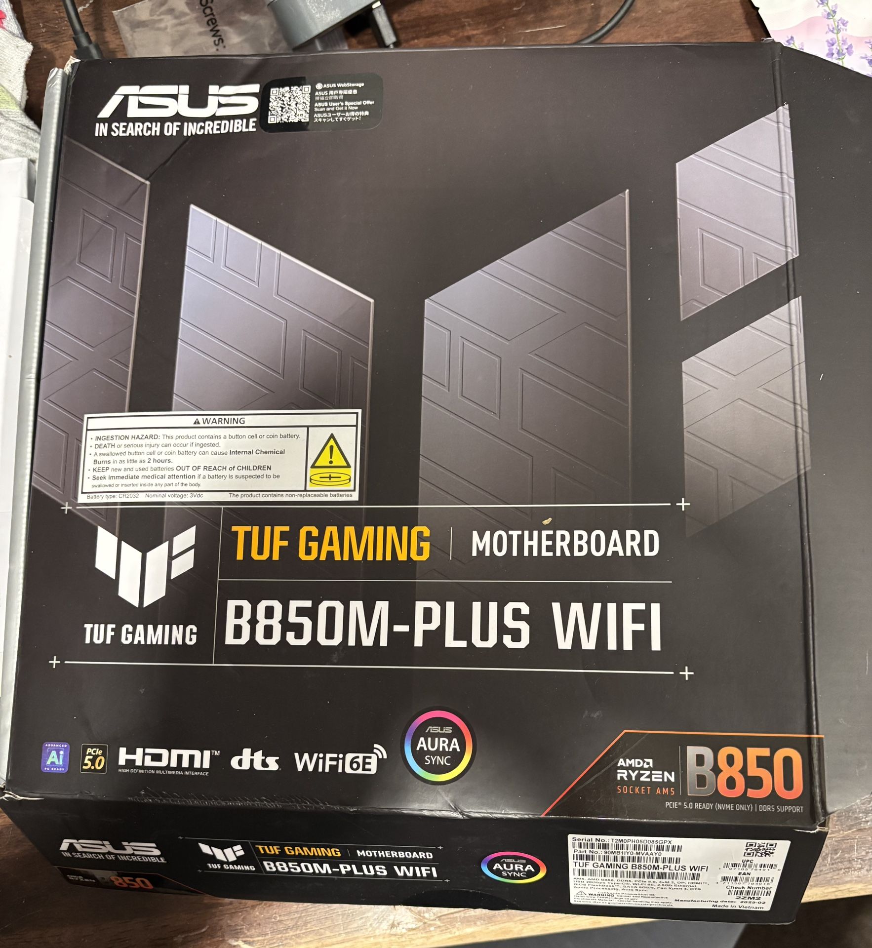ASUS TUF Gaming B850M-WiFi