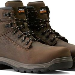 NEW Size 7.5 or 8.5 Ariat Men Work Boots Turbo 6" Waterproof Carbon Toe Boot