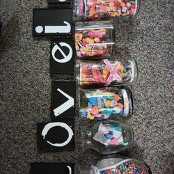 Love Is Sweet Signage And candy Buffet Set Up