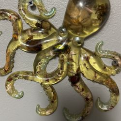 Hand Made Epoxy Resin Octopus