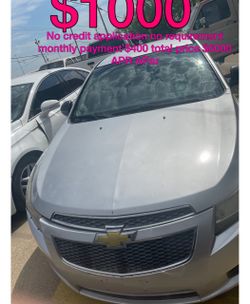 2015 Chevy Cruz no credit application