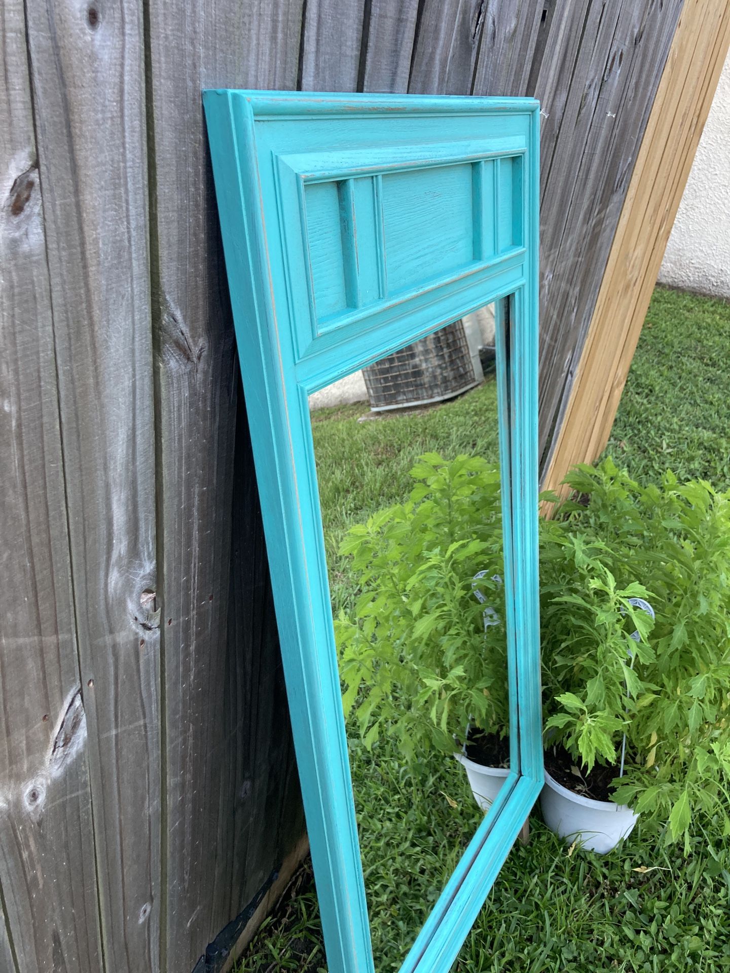 Teal Mirror Perfect For Dresser