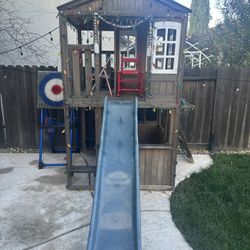 Wooden Kids Playhouse 