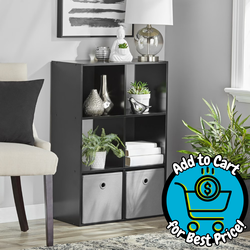 Mainstays 6-Cube Storage Organizer, Black