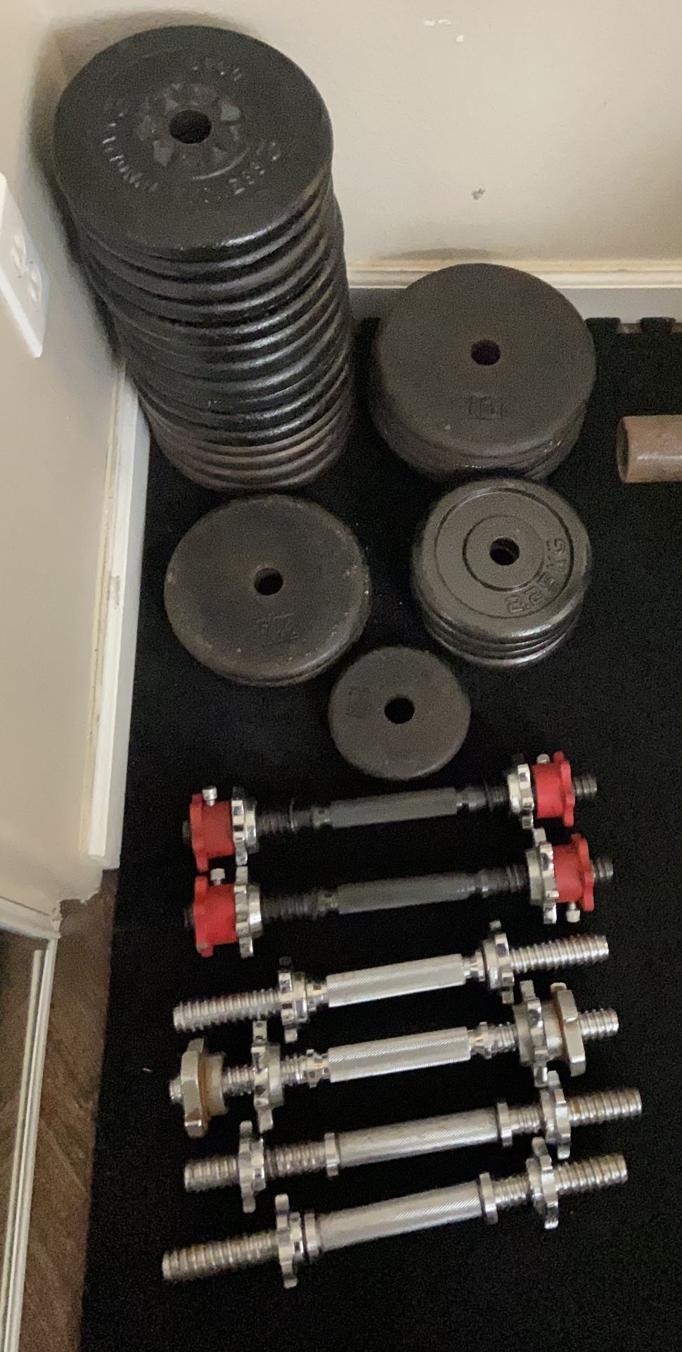 250 Lb + Handles + Spinlock Collars.