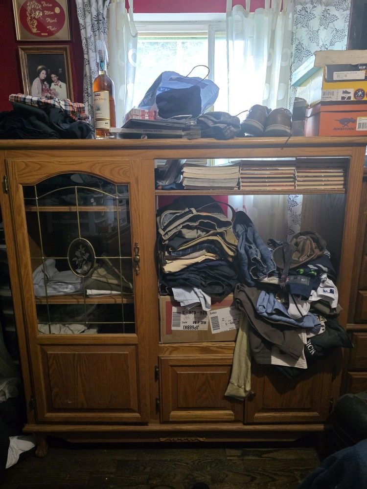 Entertainment Oak Cabinet 