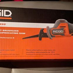 RIDGID 18V SubCompact Brushless Cordless One-Handed Reciprocating Saw (Tool Only) - Brand New 