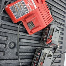 Milwaukee Batteries And Charger