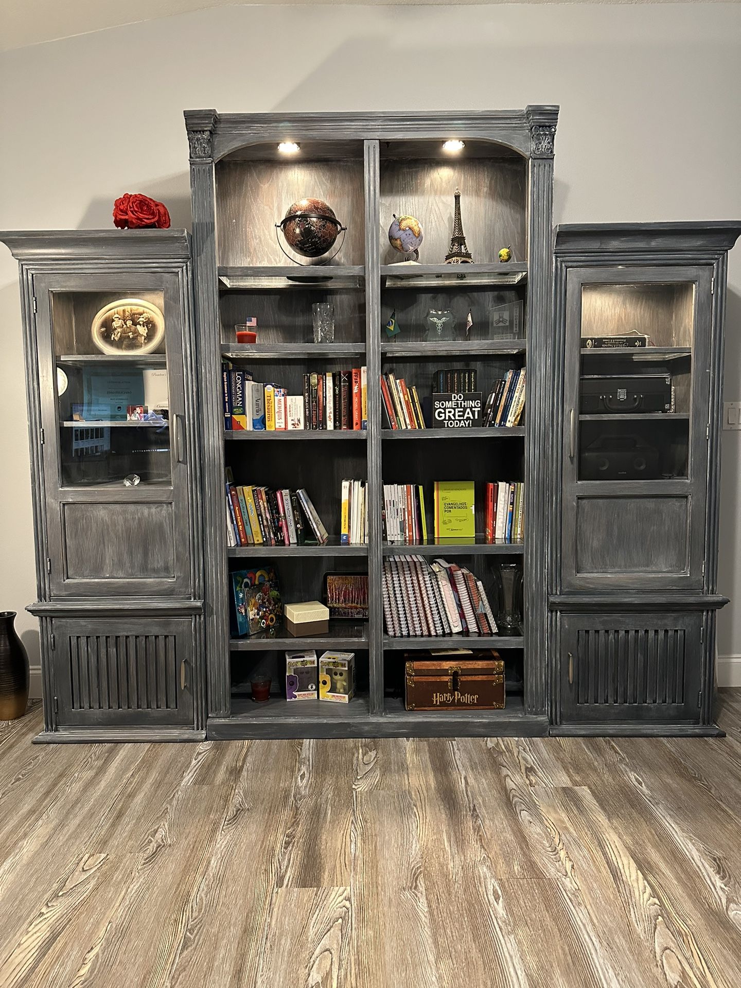 Bookshelves (3 peace’s) Patinated Rustic Stile.     $ 999 OBO