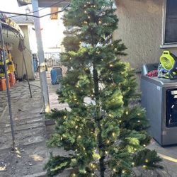 7.5 ft. Festive Pine LED Pre-Lit Artificial Christmas Tree T10 by