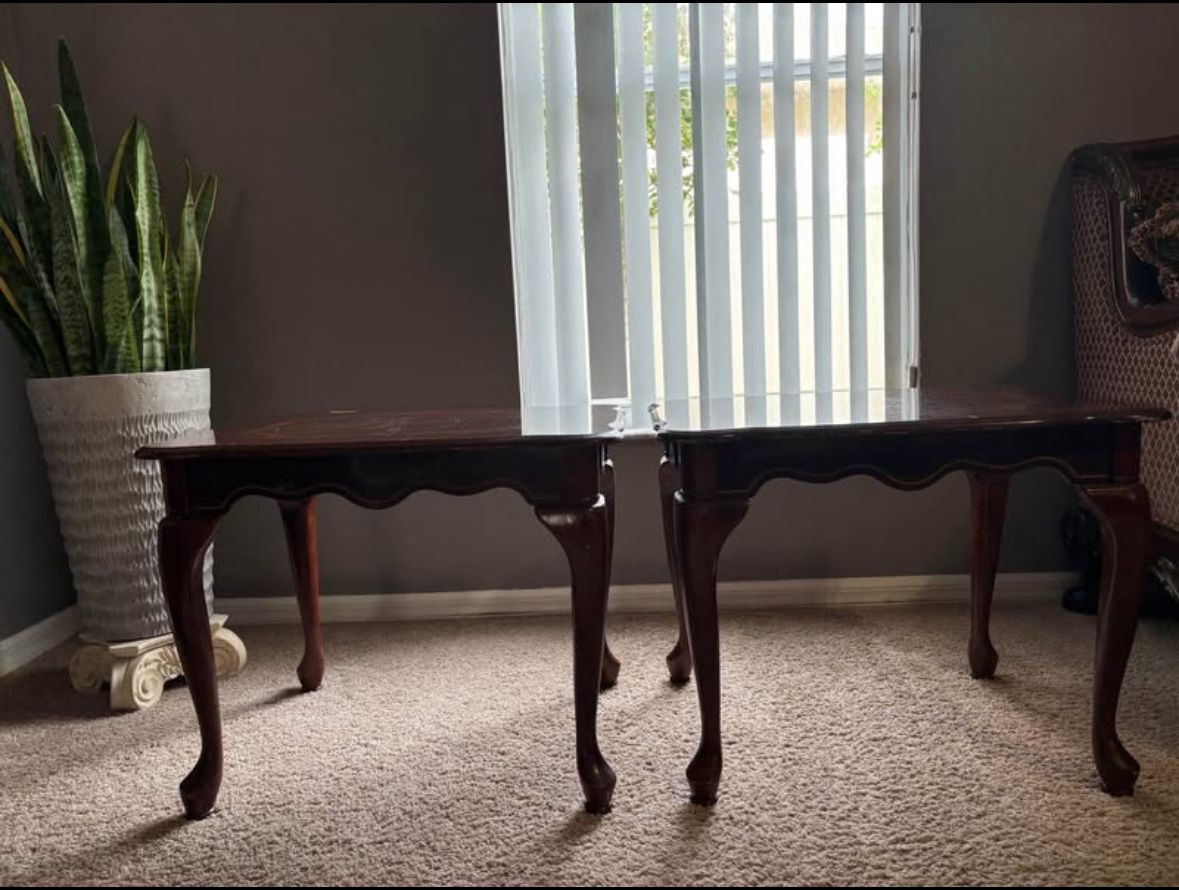 Two Wooden Tables