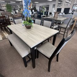 6 Pc Dining Table 
