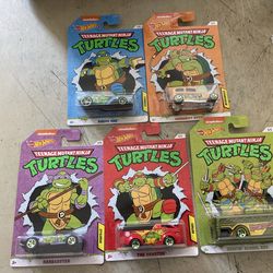 Hot Wheels Premium Teenage Mutant Ninja Turtles 5 Pieces Complete Set 1-5