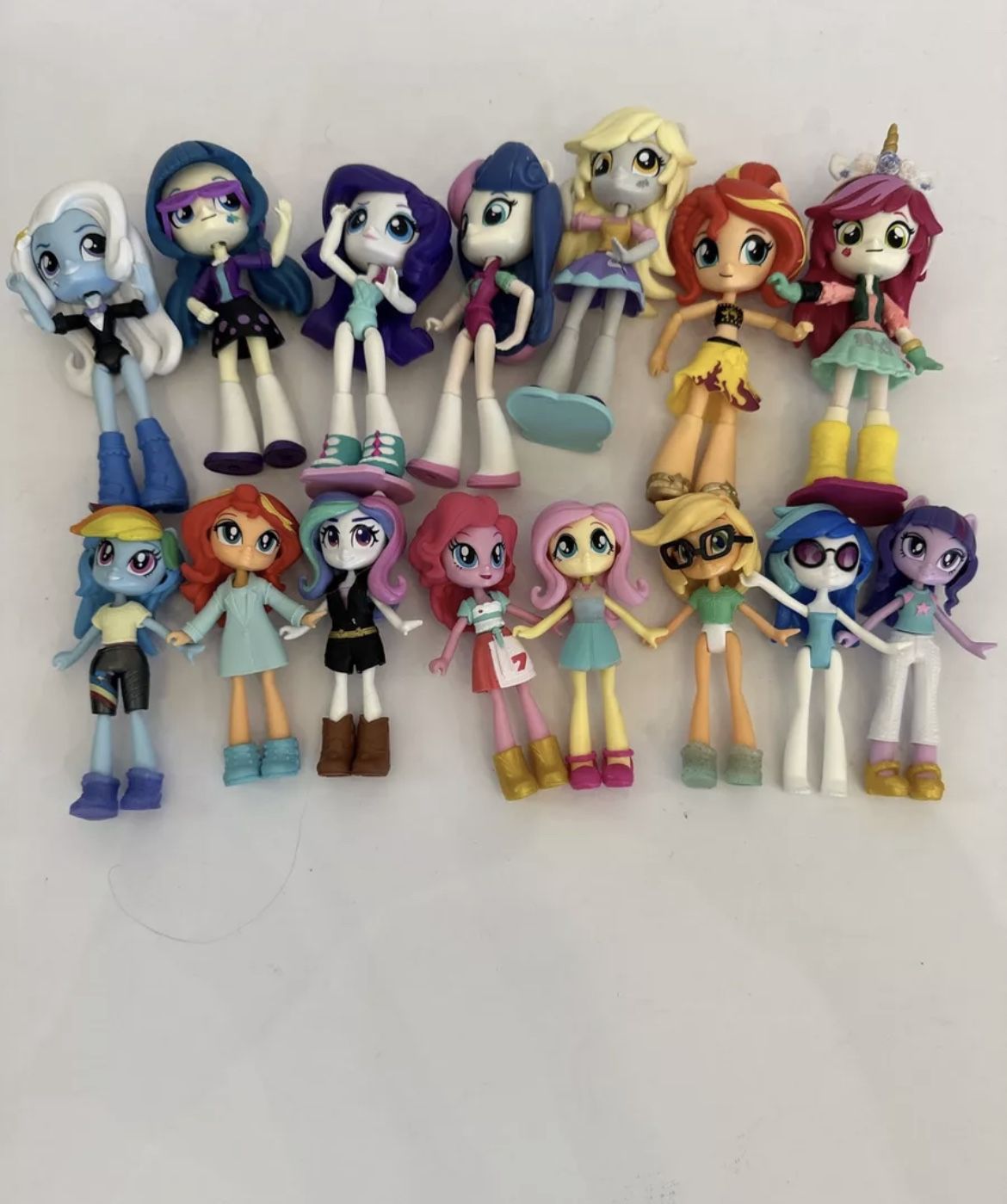 My Little Pony Equestria Girls Mini Dolls Lot of 15 Doll Figures 2015-2016