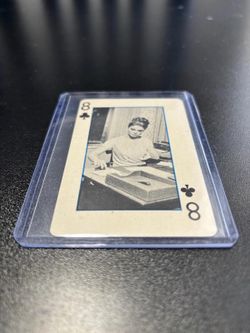 1966 Green Hornet Playing Cards Bruce Lee - 8 of Clubs
