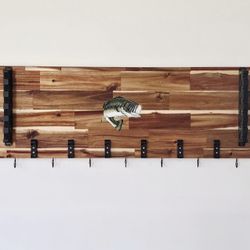 Fishing Rod & Reel Garage Wall Rack
