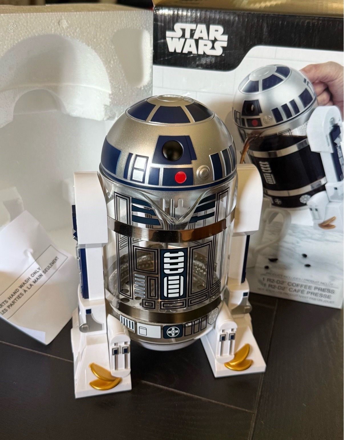 NEW Star Wars R2-D2 coffee / tea press 32 oz