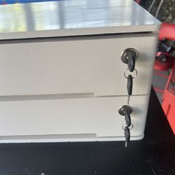 Desk Drawer Organizer 2 Drawers with Lock-Brand New