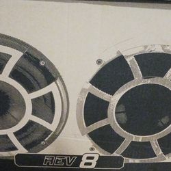 Wet Sounds Rev 8 White Tower Speakers 