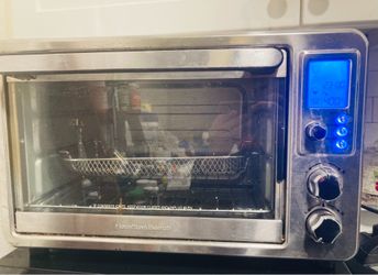(Orig $200) Moving Sale-Hamilton Beach Air fryer/grill/bake/toast combo Oven