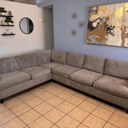 Grey sectional sofa