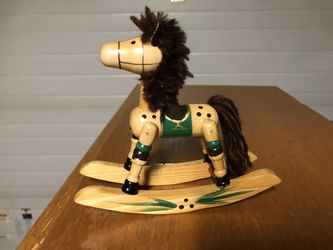 Vintage Miniature Rocking Horse
