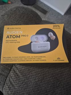 Audien Atom Pro 2 OTC Hearing Aids for Seniors & Adults