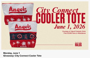 LA Angels baseball City Connect cooler tote - NEW in package