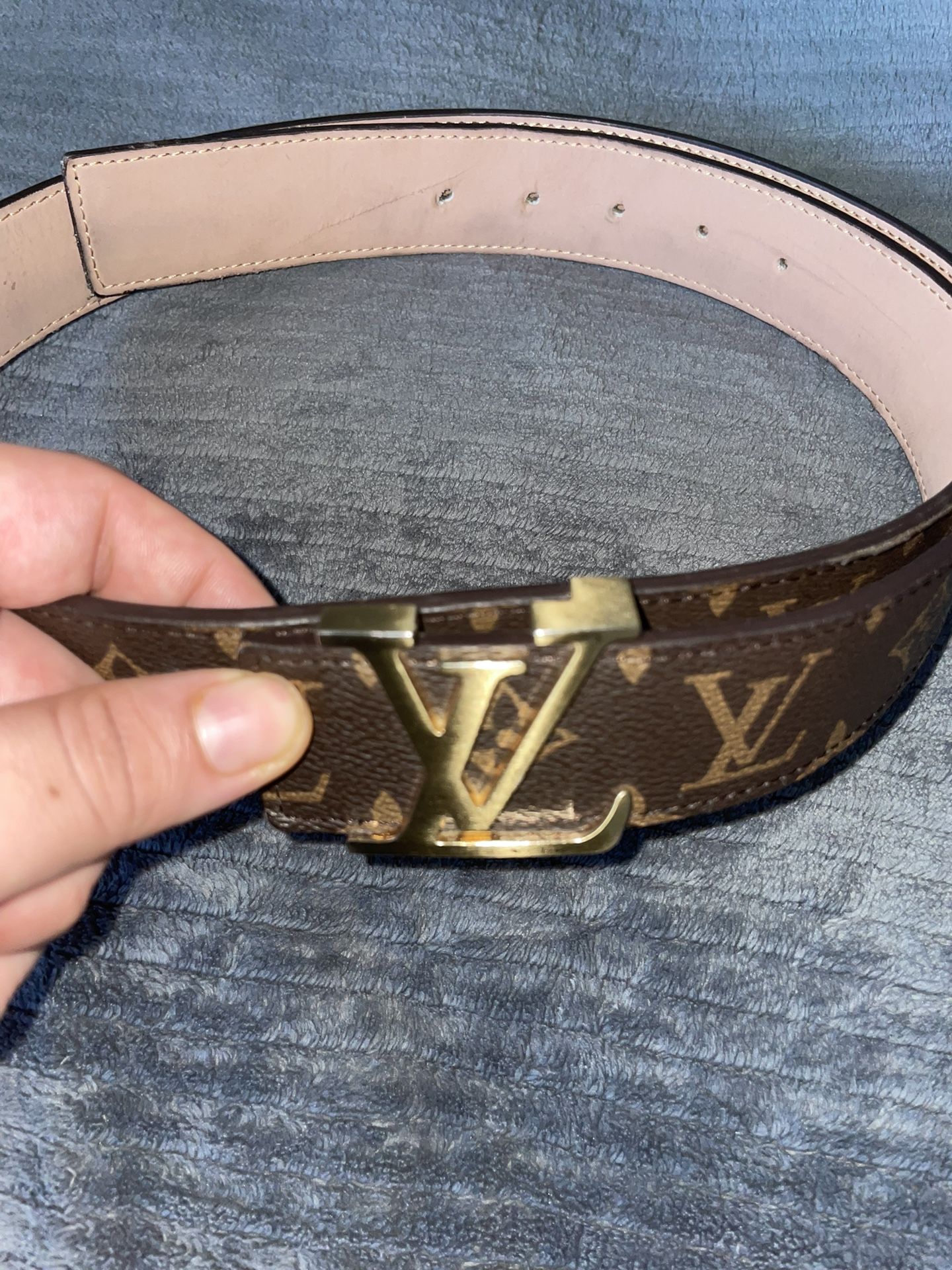 Louis Vuitton Brown Initiales Belt