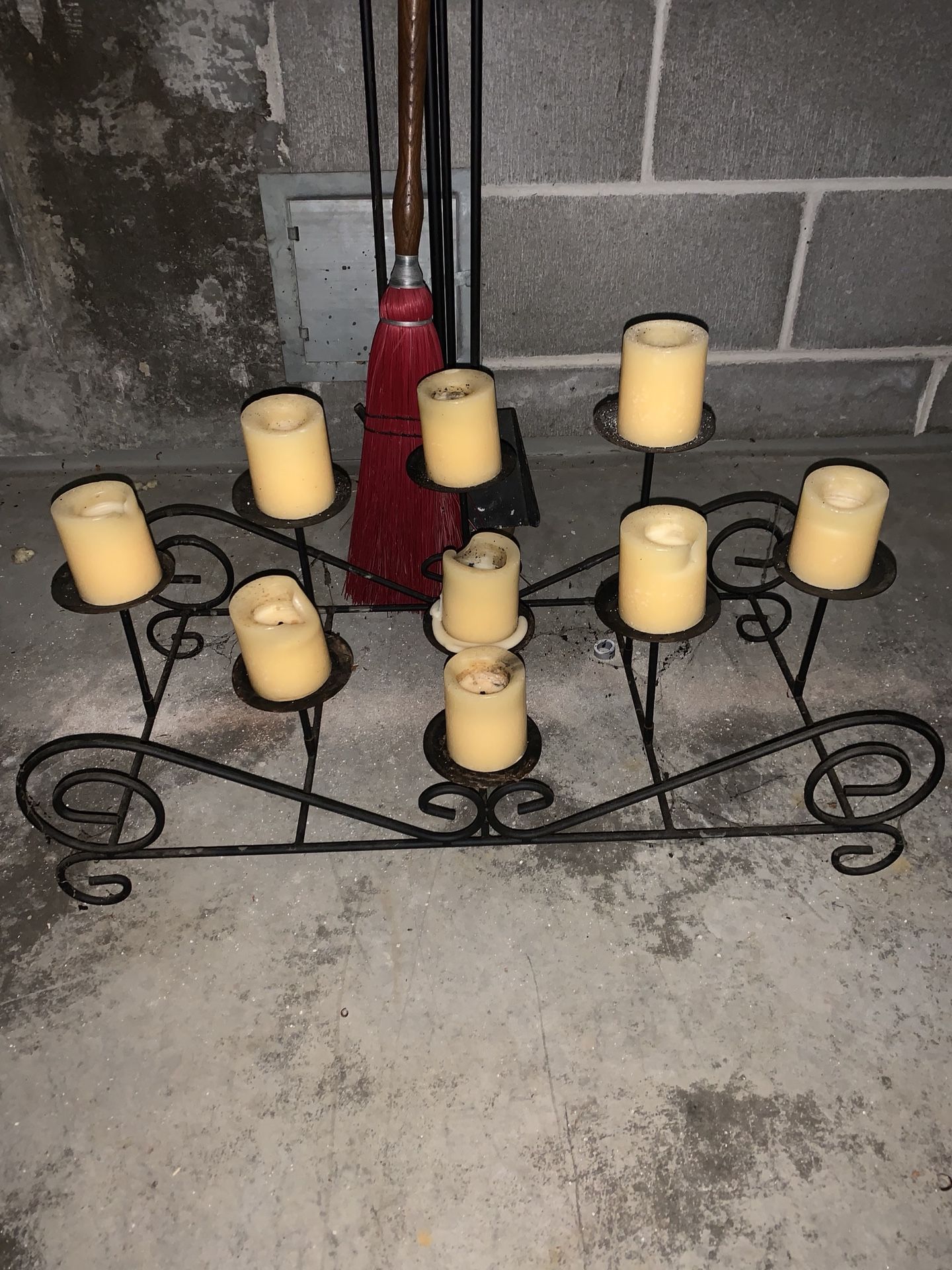 Fireplace candle insert