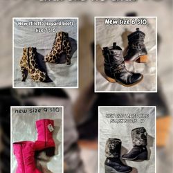 Brand New Ladies Boots Size Is On Each One