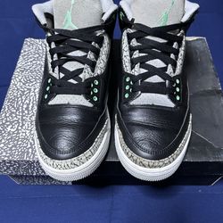 Jordan 3 Retro Green Glow 2024 Size 10.5