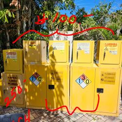 Flammable Liquid Safety Chemical Locker Cabinet 3 Sizes From $100