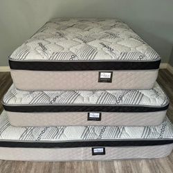 Queen Bamboo Plush Comfort Europillow Top 12inch Matres!!