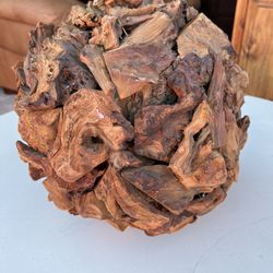 Decorative Wooden Sphere 