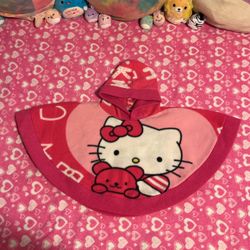Hello Kittie Poncho