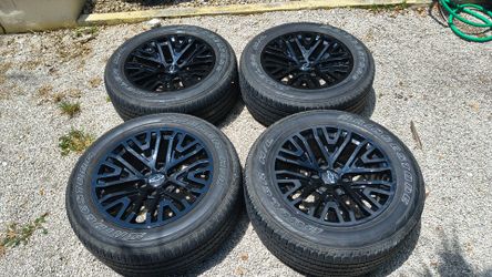 20" Chevy Silverado/Sierra/ Tahoe ZR2 black  wheels and tires