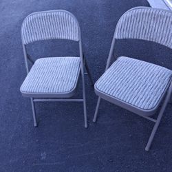 Folding Chairs Brown  Stripes 
