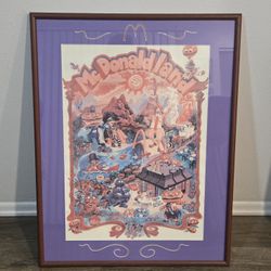 Vintage 1970s McDonaldland Framed Print