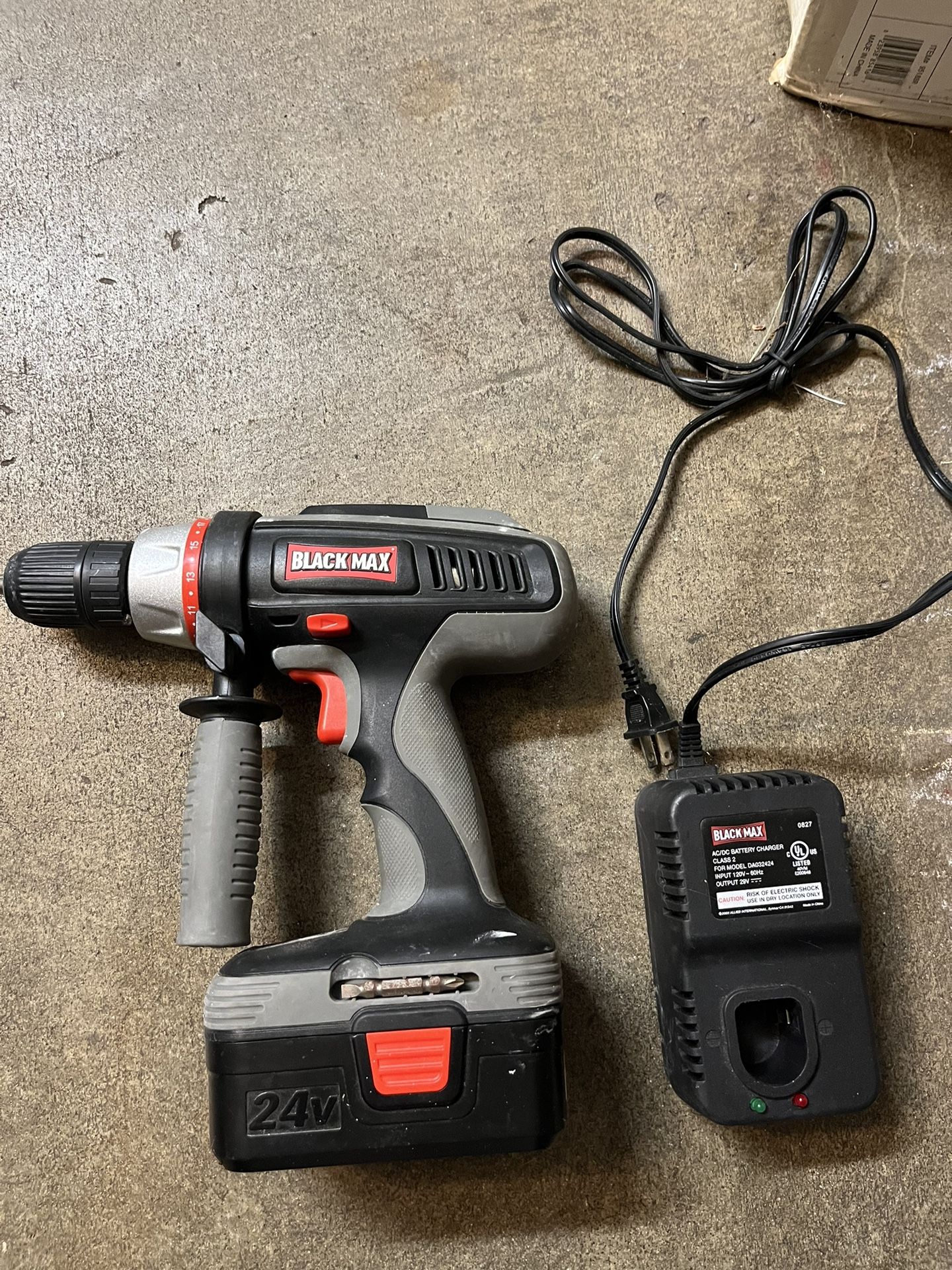 Black Max 24v Cordless Hammer Drill