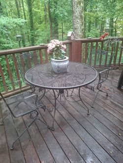 Wrought Iron Patio Set