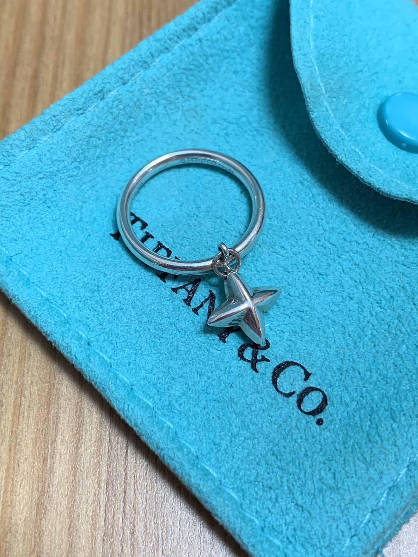 🌟 Tiffany & Co. North Star Charm Ring Size 4.5 🌟