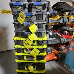 RYOBI PACK OUT TOOLS BOX DIFFERENT SIZE AND PRICE ALL NEW