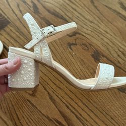 White Pearl Heels