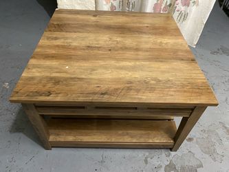 Square Wood Coffee Table