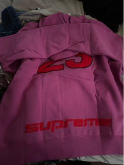 Supreme Jordan pink zip hoodie size L