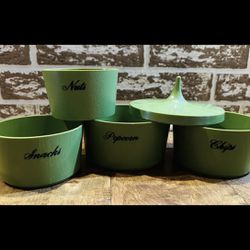 Vintage Mid century Modern Nesting Snack Containers