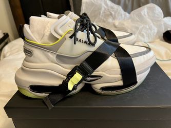 Balmain B-Bold Low-Top White Yellow Size 11/44
